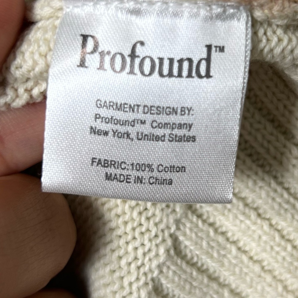 Men's PROFOUND Tie-Dye Green Cardigan Sweater - Picture 6 of 7